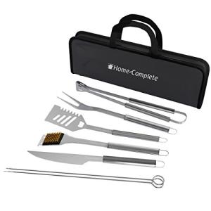 Home-Complete 7-Piece Stainless Steel Grill Tool Set