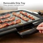 Nonstick Electric Griddle with Adjustable Temperature 1200W