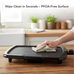 Nonstick Electric Griddle with Adjustable Temperature 1200W