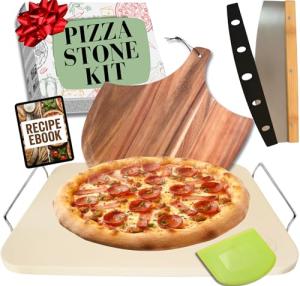 15-Inch Pizza Stone with 5 Accessories Set