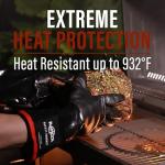 932°F Heat Resistant Waterproof Grill Gloves