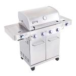 Monument Grills 4-Burner Propane Gas Grill with Thermometer