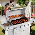 Monument Grills 4-Burner Propane Gas Grill with Thermometer