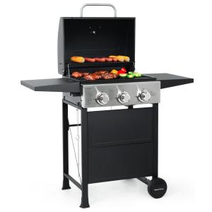 Master Cook 3-Burner Propane Gas Grill with Table