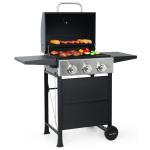 Master Cook 3-Burner Propane Gas Grill with Table