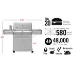 Weber Summit S-470 Stainless Steel Natural Gas Grill