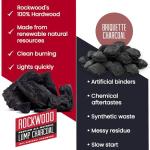 Rockwood 100% MO Hardwood Lump Charcoal - 3 Bags