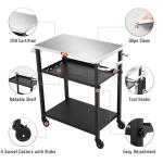 Feasto 3-Tier Adjustable Kitchen Cart on Wheels