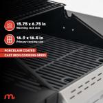 Megamaster 2-Burner Propane Grill with Foldable Tables