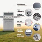 Monument 3-Burner Stainless Steel Propane Grill