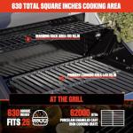 Monument Stainless Steel 4-Burner Propane Grill