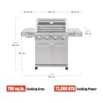 Monument Grills 4+2 Burner Propane Gas Grill