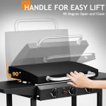 46-Inch 3-Burner Gas Griddle Cooking Station