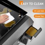 46-Inch 3-Burner Gas Griddle Cooking Station