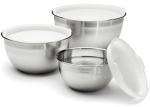 Cuisinart Set of 3 Non-Slip Stainless Prep Bowls