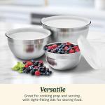 Cuisinart Set of 3 Non-Slip Stainless Prep Bowls