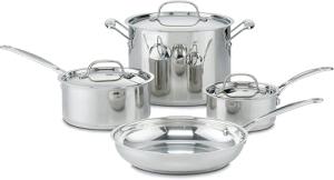 Cuisinart 7-Piece Stainless Steel Cookware Set