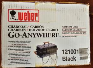 Weber Go Anywhere Charcoal Grill with Wood Handles