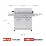 Monument Grills 6+1 Burner Propane Gas Grill