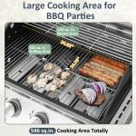 4-Burner Stainless Steel Propane Gas Grill