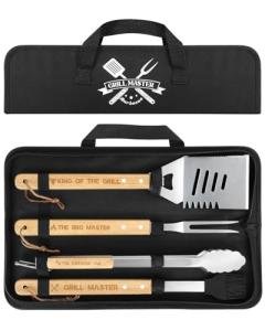Coralogo Stainless Steel Grill Tools Set – 4PCs