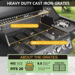 4-Burner Propane Gas Grill with Side Burner