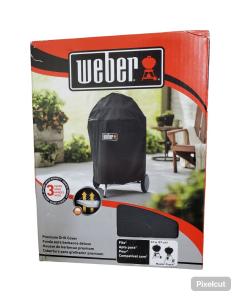 Weber 22-Inch Premium Charcoal Grill Black Cover