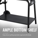 Large Charcoal Grill with Built-In Smoker