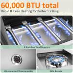 4-Burner Stainless Steel Propane Gas Grill