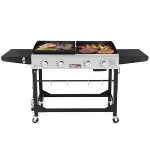 Royal Gourmet 4-Burner Portable Propane Grill & Griddle
