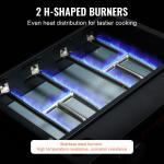 VEVOR 22" Portable 2-Burner Propane Griddle