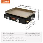 VEVOR 22" Portable 2-Burner Propane Griddle