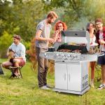 4-Burner Stainless Steel Propane Gas Grill