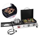 Royal Gourmet 3-in-1 Portable Gas Griddle