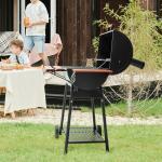 Royal Gourmet CC1830V 30-Inch Charcoal Grill with Side Table
