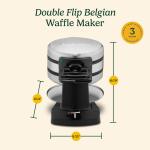 Double Flip Belgian Waffle Maker - 1400 Watts
