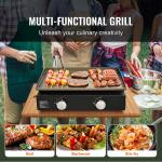 Uimoso 22-Inch Gas Griddle with Dual Burners