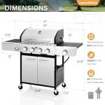 Sophia & William 4-Burner Gas BBQ Grill