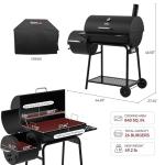 Royal Gourmet 28-Inch Charcoal Grill and Smoker