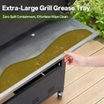 Endark 6-Burner Propane Gas Grill with Side Burner