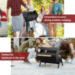 Leonyo Portable Charcoal Grill for Outdoor BBQs