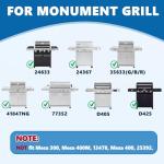 Cast Iron Reversible Grill Plates for Monument Grills