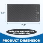 Cast Iron Reversible Grill Plates for Monument Grills