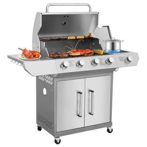 Hykolity 4 Burner Stainless Steel Propane Grill