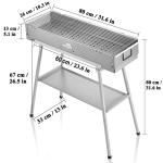 Portable Charcoal Hibachi Grill for Outdoor Cooking