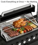 Modular BBQ Kitchen Island with Electric Rotisserie