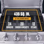 Charbroil 4-Burner Propane Gas Grill with Side Burner