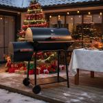 Royal Gourmet 30-Inch Charcoal Grill with Side Table