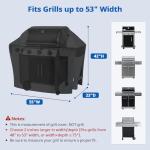 SunPatio Heavy Duty Waterproof Grill Cover 55 Inch