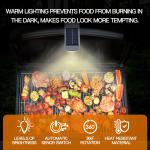Solar-Powered LED Grill Light with 360° Rotation